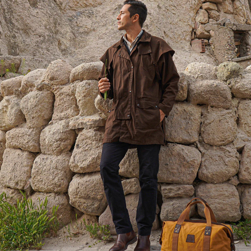 Kakadu Workhorse Drovers Oilskin Jacket - Image 4